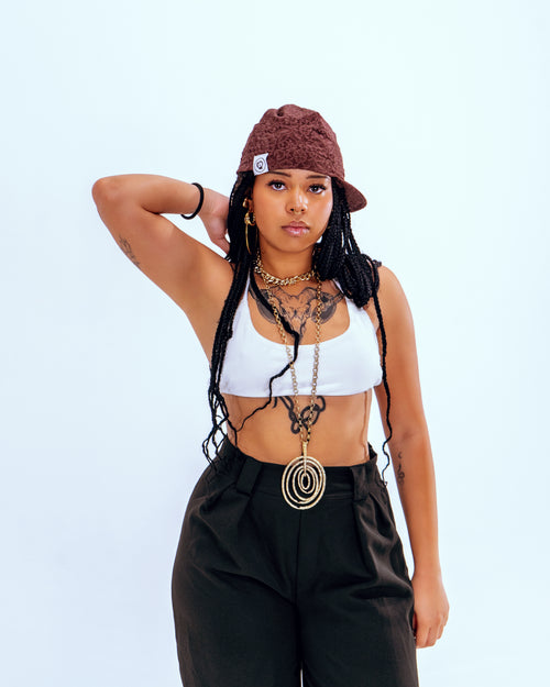 LACE SMOKY QUARTZ CAP