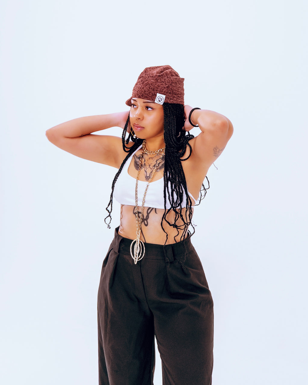 LACE SMOKY QUARTZ CAP
