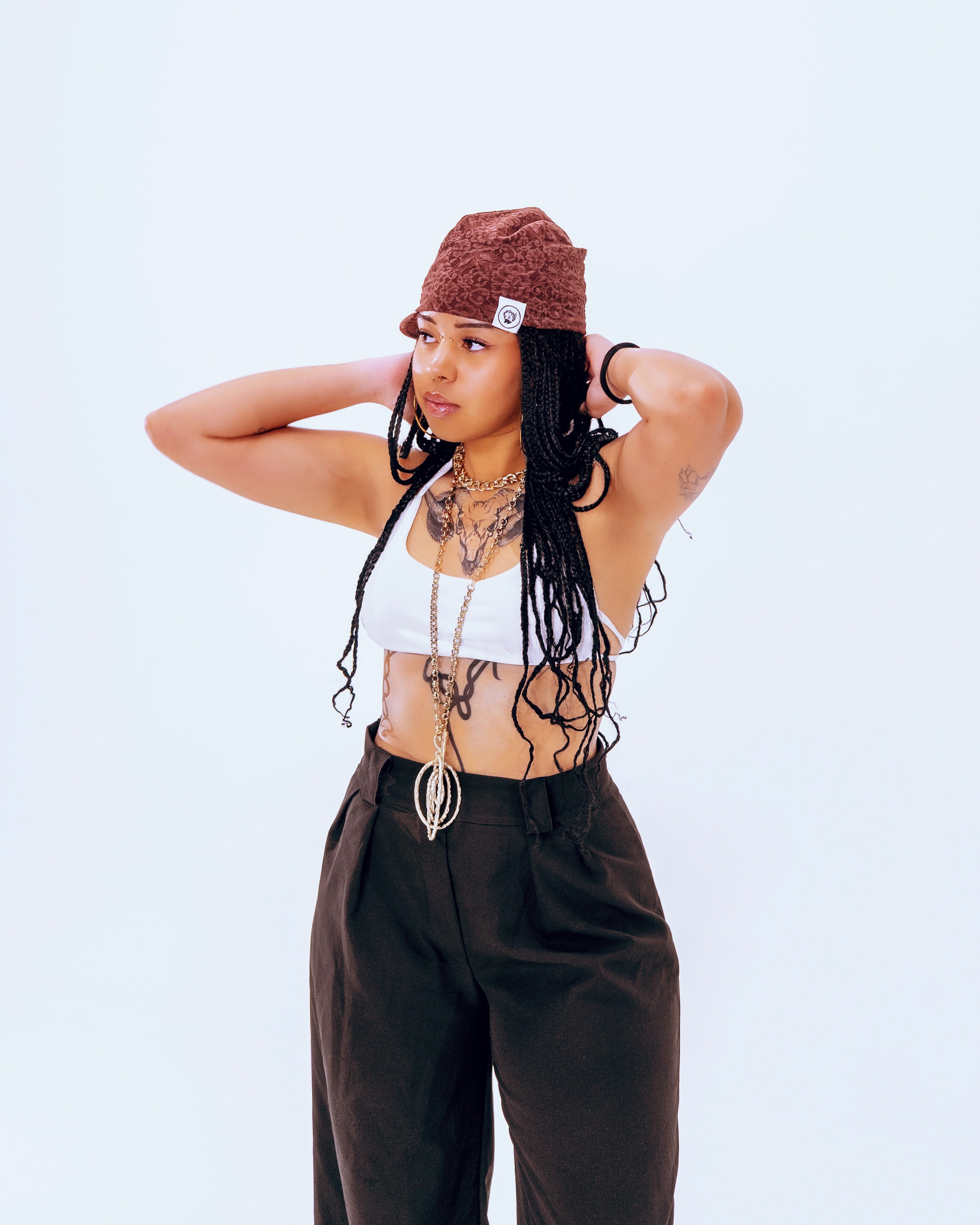 LACE SMOKY QUARTZ CAP