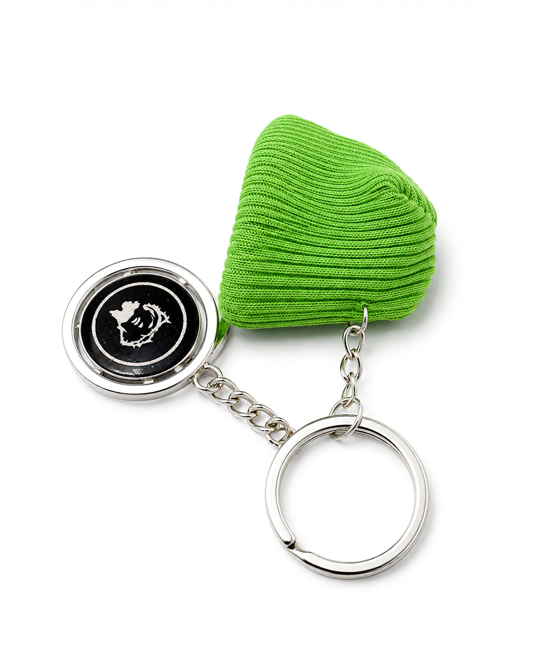 Mini Lime Beanie Keychain
