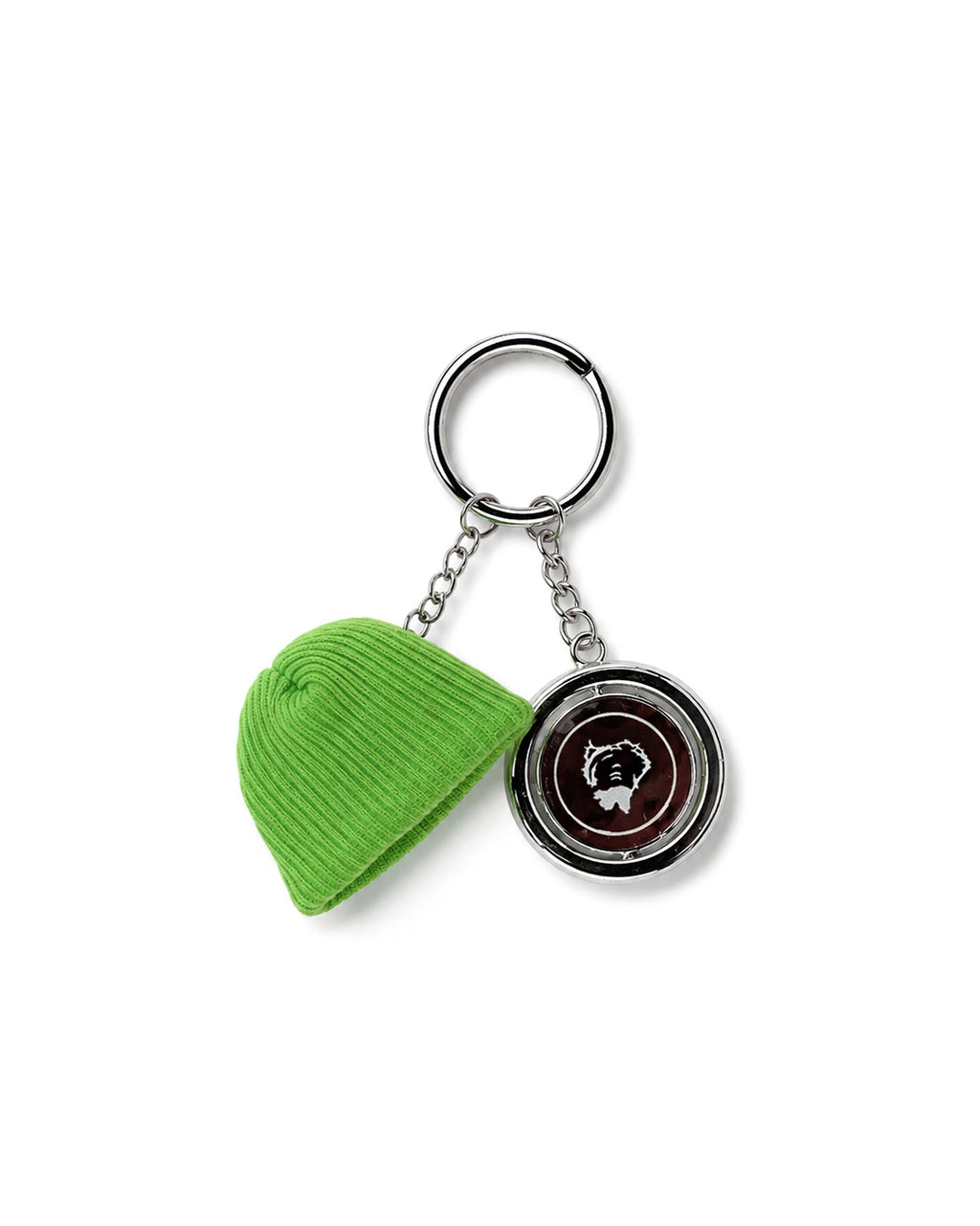 Mini Lime Beanie Keychain
